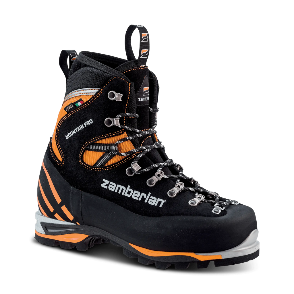 Zamberlan Mountain Pro Evo GTX RR- men's mountaineering boot in black/orange