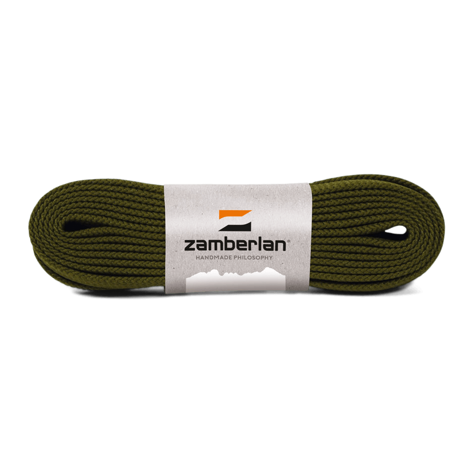 FLAT BOOT LACES - Dark Green Zamberlan North America