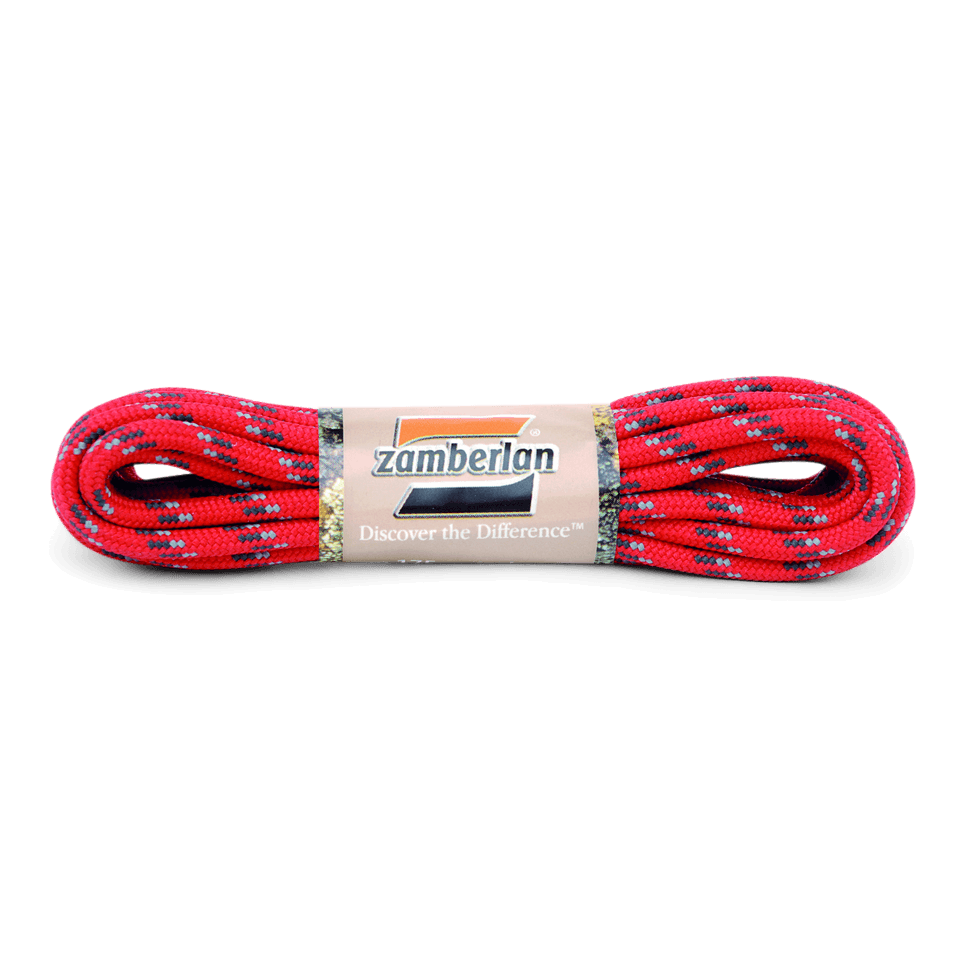 ROUND BOOT LACES - Red/Grey Zamberlan North America