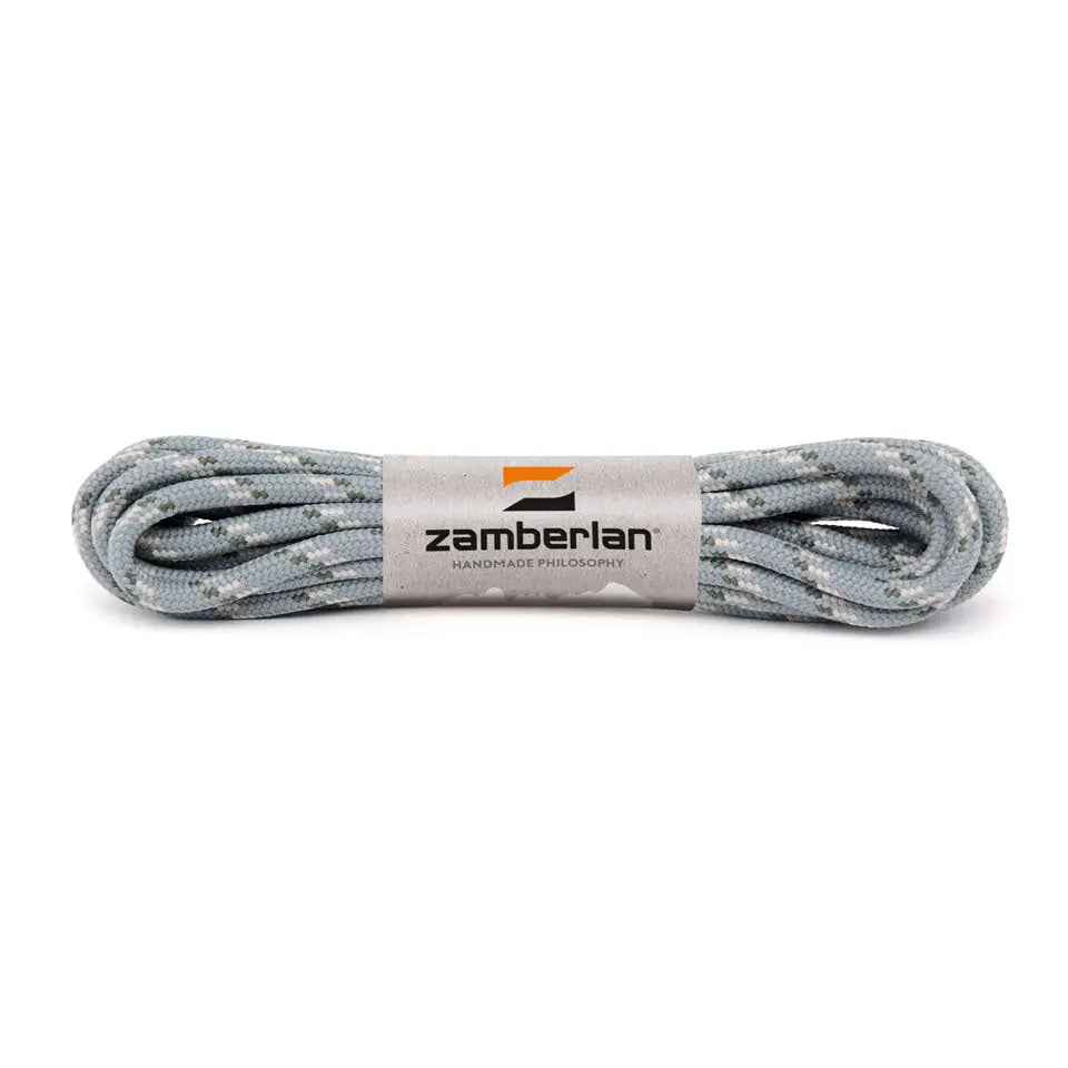 REPLACEMENT ROUND BOOT LACES - Grey/White Zamberlan North America