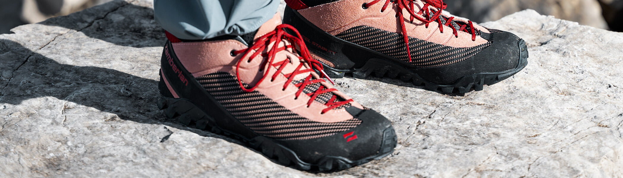 Zamberlan Muir RR WNS women's approach shoes in cork-chili pepper. 